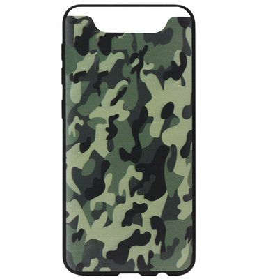 ADEL Siliconen Back Cover Softcase Hoesje voor Samsung Galaxy A80/ A90 - Camouflage