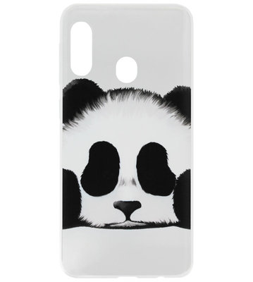 ADEL Siliconen Back Cover Softcase Hoesje voor Samsung Galaxy A20e - Panda