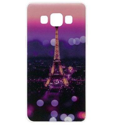 ADEL Siliconen Back Cover Softcase Hoesje voor Samsung Galaxy A3 (2015) - Parijs Eiffeltoren