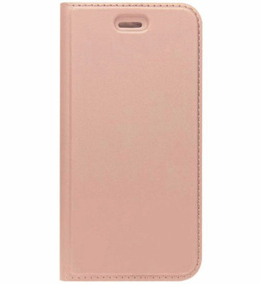 ADEL Premium Kunstleren Book Case Pasjes Hoesje voor Samsung Galaxy J5 (2015) - Rosegoud