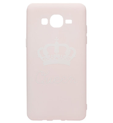 ADEL Siliconen Back Cover Softcase Hoesje voor Samsung Galaxy J5 (2015) - Queen Roze