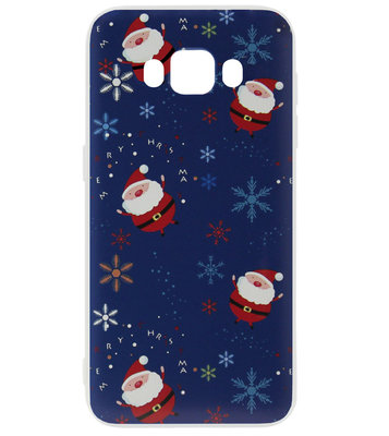 ADEL Kunststof Back Cover Hardcase Hoesje voor Samsung Galaxy J5 (2016) - Kerstmis Kerstmannen