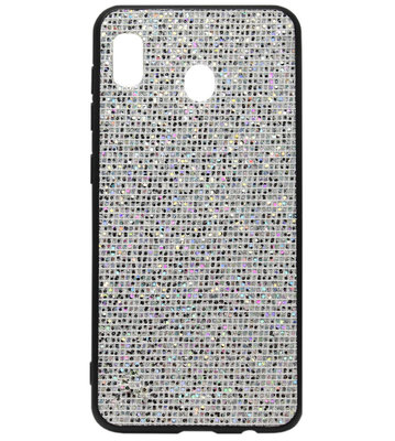 ADEL Siliconen Back Cover Softcase Hoesje voor Samsung Galaxy A20e - Bling Bling Zilver