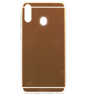 ADEL Siliconen Back Cover Softcase Hoesje voor Samsung Galaxy A20e - Spiegel Beige
