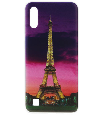 ADEL Siliconen Back Cover Softcase Hoesje voor Samsung Galaxy A10/ M10 - Parijs Eiffeltoren