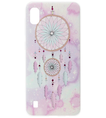 ADEL Siliconen Back Cover Softcase Hoesje voor Samsung Galaxy A10/ M10 - Dromenvanger Roze