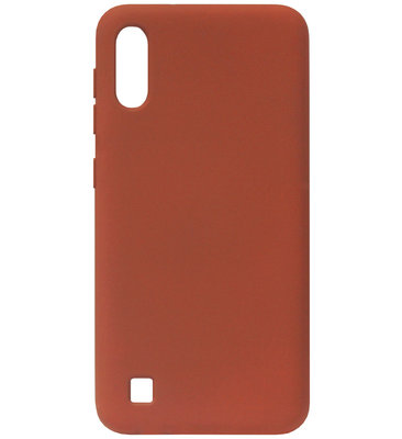 ADEL Premium Siliconen Back Cover Softcase Hoesje voor Samsung Galaxy A10/ M10 - Bruin