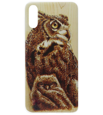 ADEL Siliconen Back Cover Softcase Hoesje voor Samsung Galaxy A70(s) - Uil