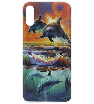 ADEL Siliconen Back Cover Softcase Hoesje voor Samsung Galaxy A70(s) - Dolfijn