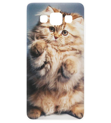 ADEL Siliconen Back Cover Softcase Hoesje voor Samsung Galaxy A5 (2015) - Katten Schattig