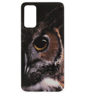 ADEL Siliconen Back Cover Softcase Hoesje voor Samsung Galaxy S20 - Uil Oog