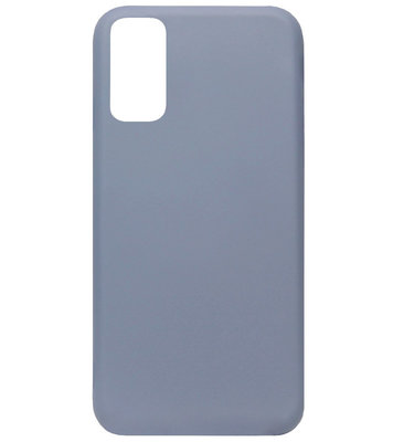 ADEL Premium Siliconen Back Cover Softcase Hoesje voor Samsung Galaxy S20 Plus - Lavendel Blauw Paars