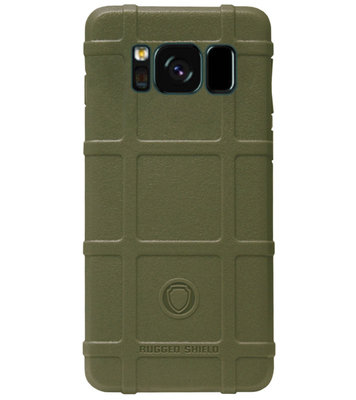 RUGGED SHIELD Rubber Bumper Case Hoesje voor Samsung Galaxy S8 Plus - Groen