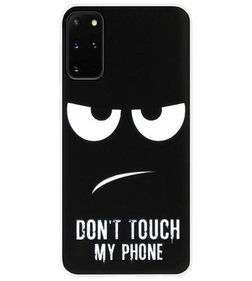 ADEL Siliconen Back Cover Softcase Hoesje voor Samsung Galaxy S20 Ultra - Don't Touch My Phone