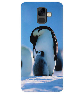 ADEL Kunststof Back Cover Hardcase Hoesje voor Samsung Galaxy A6 (2018) - Pinguin