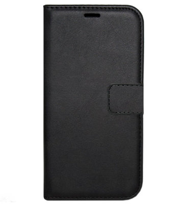 LC.IMEEKE Kunstleren Book Case Portemonnee Pasjes Hoesje voor Samsung Galaxy A6 Plus (2018) - Zwart