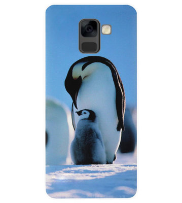 ADEL Kunststof Back Cover Hardcase Hoesje voor Samsung Galaxy A8 Plus (2018) - Pinguin