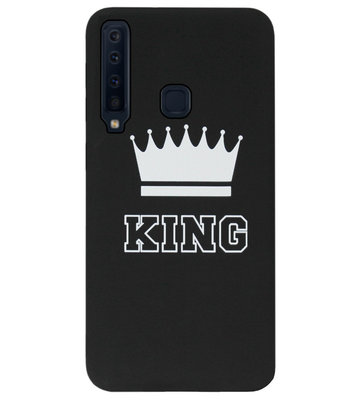 ADEL Siliconen Back Cover Softcase Hoesje voor Samsung Galaxy A9 (2018) - King Zwart