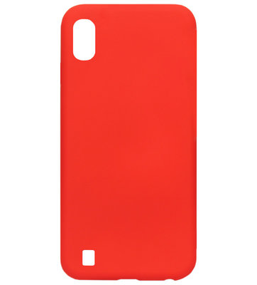 ADEL Premium Siliconen Back Cover Softcase Hoesje voor Samsung Galaxy A10/ M10 - Rood