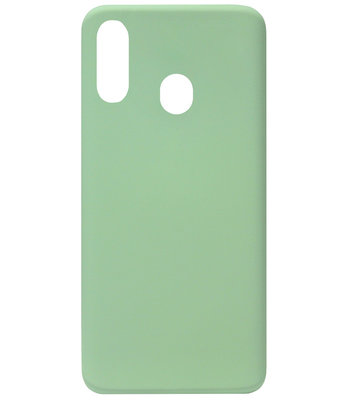 ADEL Premium Siliconen Back Cover Softcase Hoesje voor Samsung Galaxy A20e - Lichtgroen