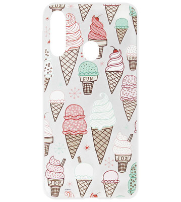 ADEL Siliconen Back Cover Softcase Hoesje voor Samsung Galaxy A20e - Ijsjes