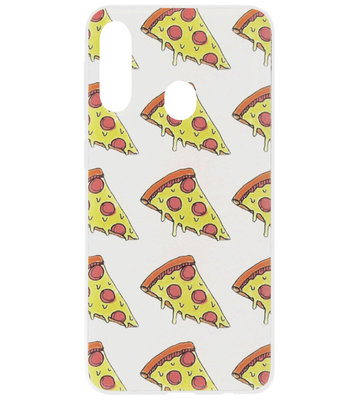 ADEL Siliconen Back Cover Softcase Hoesje voor Samsung Galaxy A20e - Pizza Junkfood