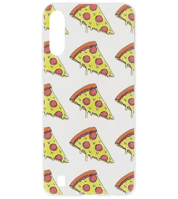 ADEL Siliconen Back Cover Softcase Hoesje voor Samsung Galaxy A10/ M10 - Pizza Junkfood