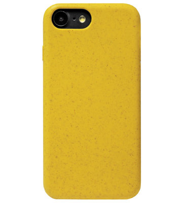 ADEL Tarwe Stro TPU Back Cover Softcase Hoesje voor iPhone 8 Plus/ 7 Plus - Duurzaam afbreekbaar Milieuvriendelijk Geel