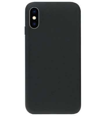 ADEL Tarwe Stro TPU Back Cover Softcase Hoesje voor iPhone XR - Duurzaam afbreekbaar Milieuvriendelijk Zwart