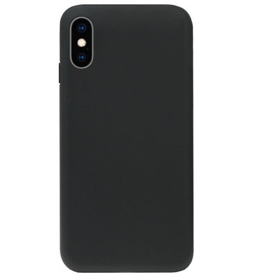 ADEL Tarwe Stro TPU Back Cover Softcase Hoesje voor iPhone XS Max - Duurzaam afbreekbaar Milieuvriendelijk Zwart