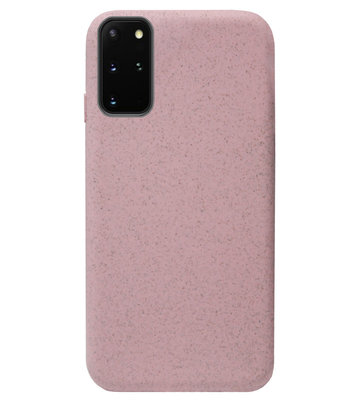 ADEL Tarwe Stro TPU Back Cover Softcase Hoesje voor Samsung Galaxy S20 Ultra - Duurzaam afbreekbaar Milieuvriendelijk Roze