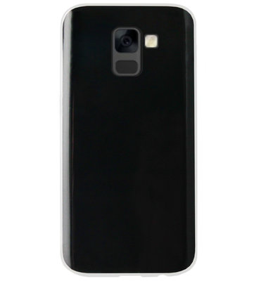 ADEL Siliconen Back Cover Softcase Hoesje voor Samsung Galaxy A8 (2018) - Doorzichtig Transparant