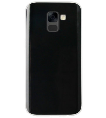 ADEL Siliconen Back Cover Softcase Hoesje voor Samsung Galaxy A8 Plus (2018) - Doorzichtig Transparant
