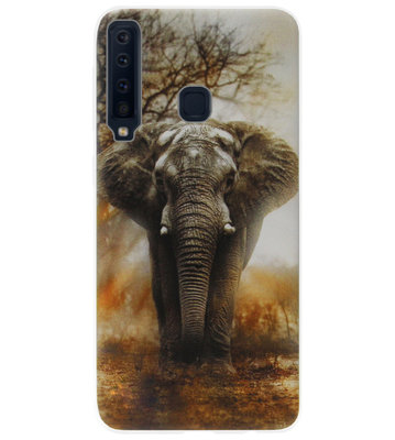 ADEL Siliconen Back Cover Softcase Hoesje voor Samsung Galaxy A9 (2018) - Olifant Grijs