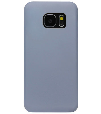 ADEL Premium Siliconen Back Cover Softcase Hoesje voor Samsung Galaxy S7 - Lavendel Blauw