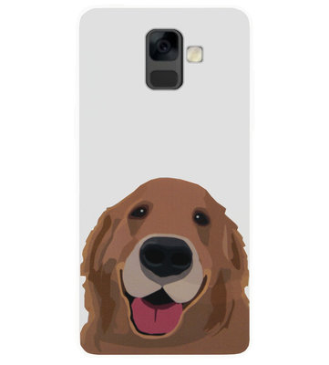 ADEL Siliconen Back Cover Softcase Hoesje voor Samsung Galaxy A6 (2018) - Labrador Hond