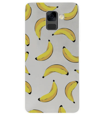 ADEL Siliconen Back Cover Softcase Hoesje voor Samsung Galaxy A8 Plus (2018) - Bananen