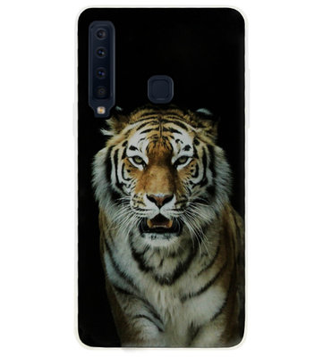 ADEL Siliconen Back Cover Softcase Hoesje voor Samsung Galaxy A9 (2018) - Tijger