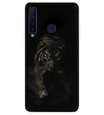 ADEL Siliconen Back Cover Softcase Hoesje voor Samsung Galaxy A9 (2018) - Tijger Wild