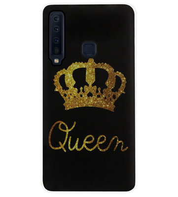 ADEL Siliconen Back Cover Softcase Hoesje voor Samsung Galaxy A9 (2018) - Queen Goud