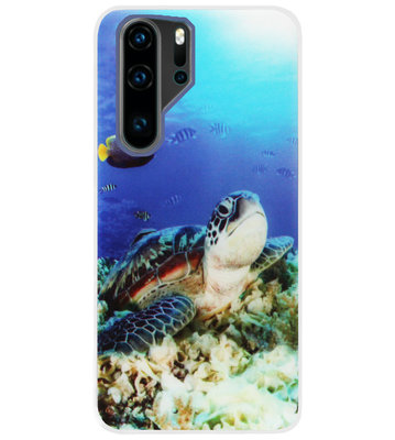 ADEL Siliconen Back Cover Softcase Hoesje voor Huawei P30 Pro - Schildpad