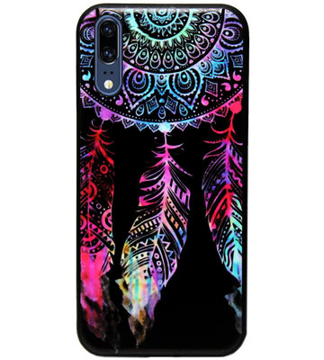 ADEL Siliconen Back Cover Softcase Hoesje voor Huawei P20 - Dromenvanger Kleur