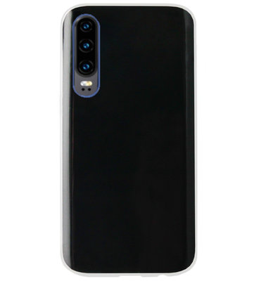 ADEL Siliconen Back Cover Softcase Hoesje voor Huawei P30 - Doorzichtig Transparant