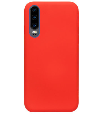 ADEL Siliconen Back Cover Softcase Hoesje voor Huawei P30 - Rood