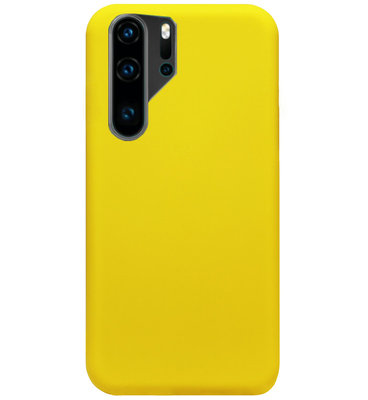 ADEL Siliconen Back Cover Softcase Hoesje voor Huawei P30 Pro - Geel