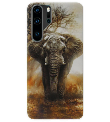 ADEL Siliconen Back Cover Softcase Hoesje voor Huawei P30 Pro - Olifant