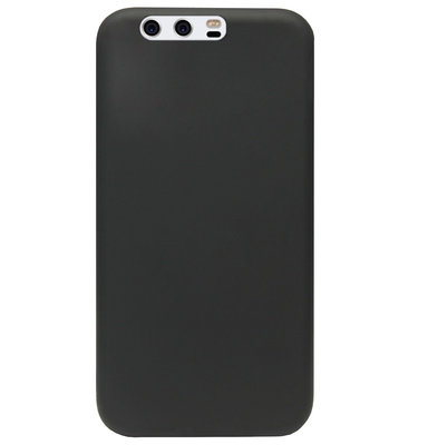 ADEL Premium Siliconen Back Cover Softcase Hoesje voor Huawei P10 - Zwart