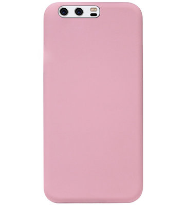 ADEL Siliconen Back Cover Softcase Hoesje voor Huawei P10 - Roze