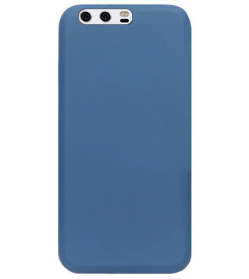 ADEL Premium Siliconen Back Cover Softcase Hoesje voor Huawei P10 Plus - Blauw