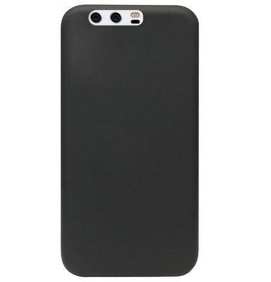 ADEL Premium Siliconen Back Cover Softcase Hoesje voor Huawei P10 Plus - Zwart